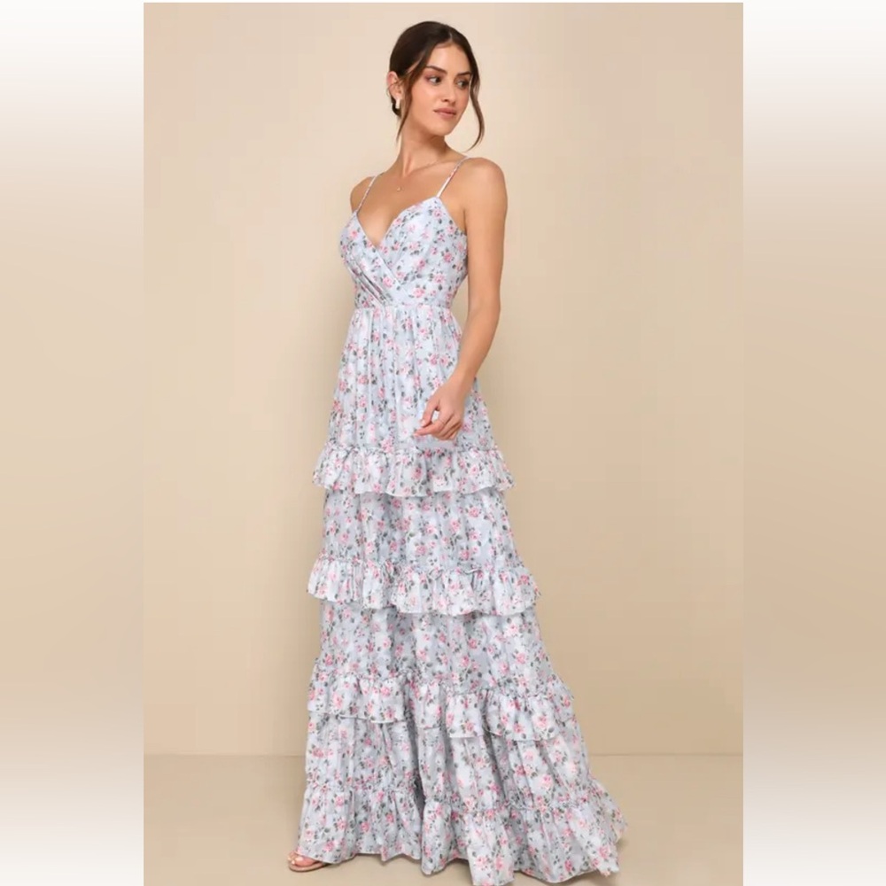 Lulus floral maxi dress